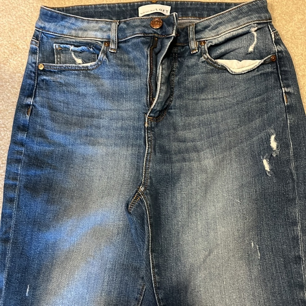 Loft Distressed Jeans - Picture 3 of 4